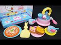 4 Minutes Satisfying with Unboxing Pink Rabbit Breakfast Set Toys ASMR (no music)