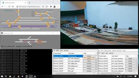 MQTT Trains meet in Okahandja