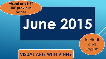 Visual Arts net jrf (june 2015)solved paper PrepratioN live class