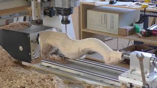 Carved legs with CNC. Изготовление резной ножки на ЧПУ