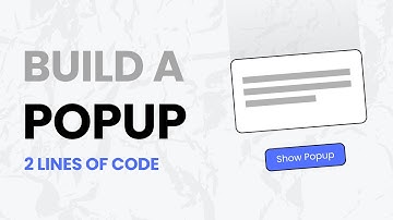 Maak een pop-up met slechts 2 regels code (geen bibliotheken nodig)