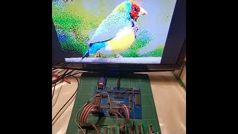 My VGA card on a PCB