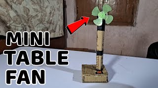 How To Make a Mini Table Fan at Home || DIY Mini Table Fan || School Project #diy #homemade #science