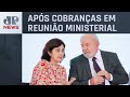 Lula agenda reunião com Nísia Trindade no Palácio do Planalto