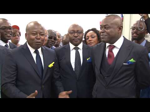 Visite et démonstration de la connexion Congo-Gabon