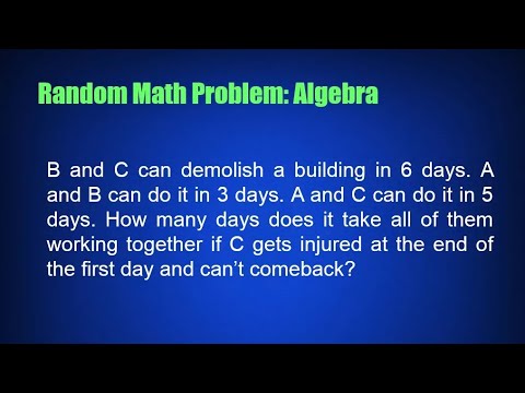 Random Math Problem: Algebra - YouTube