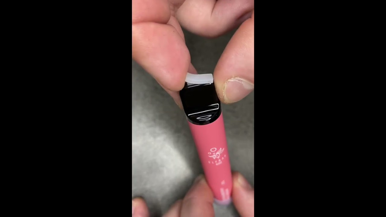 Nicotine Free Elfbar Strawberry Ice Cream Unboxing ASMR