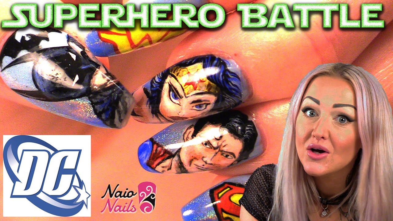 Superhero Nail Art - wide 5