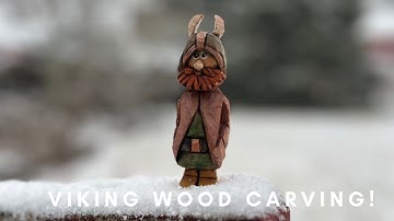 Viking Wood Carving (snapshots from free step by step pictorial at carvingjunkies.com).