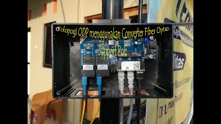 ODP Converter Fiber Optic 3FO 2LAN support PoE In-Out with FAN