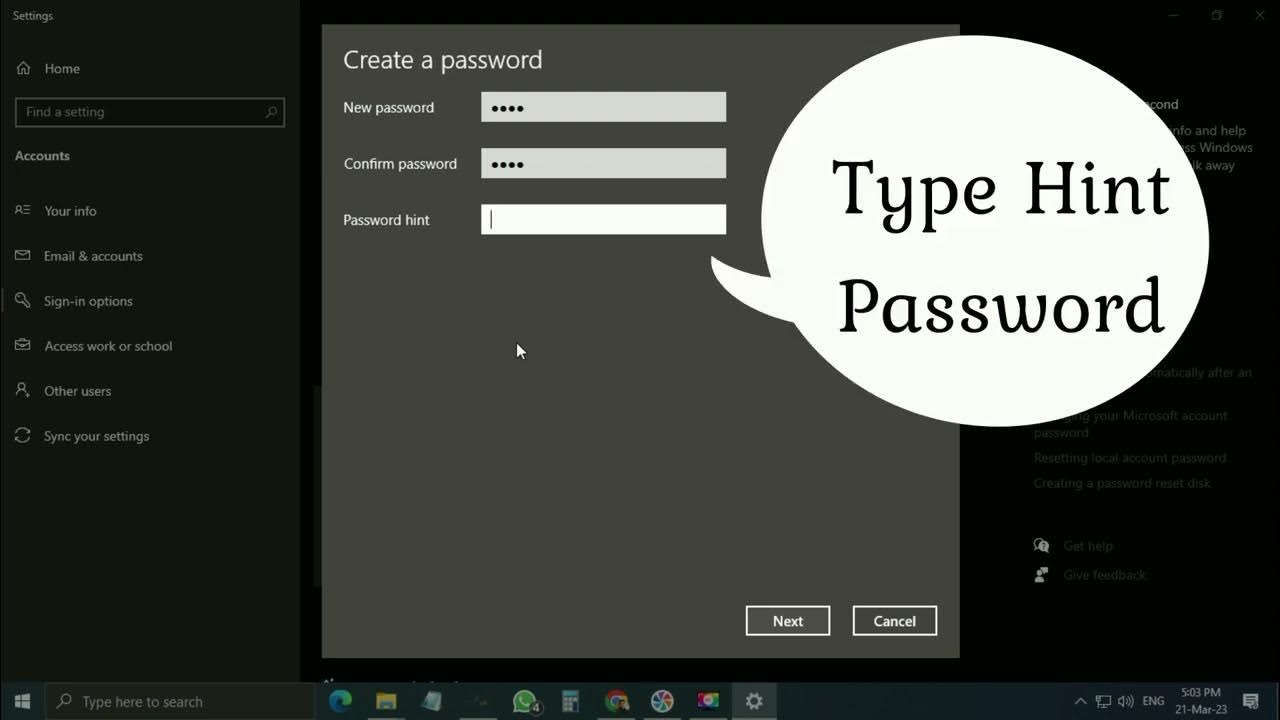 How to set password on windows 10 how to create password laptop