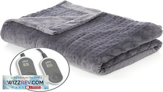 Pure Enrichment PureRelief Deluxe Heated Blanket 10 Heat Settings Super Soft Review screenshot 2