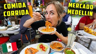 ES INGENIO MEXICANO: PROBAMOS COMIDA CORRIDA POR PRIMERA VEZ en MERCADO MEDELLIN | RUSOS REACCIONAN