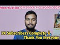 Finally 7k subscribers completedthank you everyone for your lovable support 