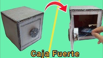 cómo hacer una caja fuerte de cartón 🏧😀