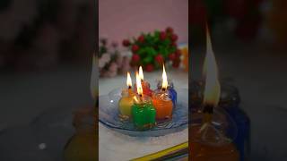 Last minute idea to make DIY Water Candle at Home #shorts #diwalidecoration #diwali2023