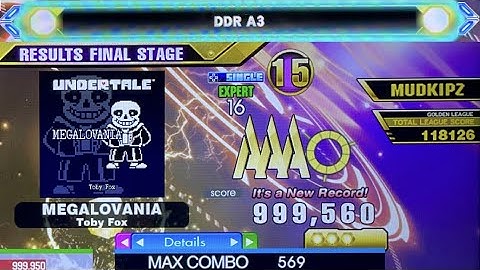 [DDR A3] MEGALOVANIA (ESP-16) PFC + A3 Folder ESP Gold Lamp lives on!