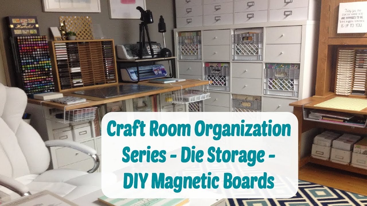 DIY Magnetic Die Storage Panels I Craft Storage Ideas 