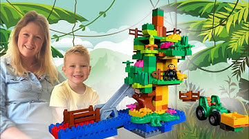 Lego Duplo Boomhut bouwen ► Skupkes ◄ Building Lego Duplo Treehouse