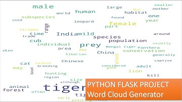Python flask projects | Word Cloud Generator in python flask | Python projects