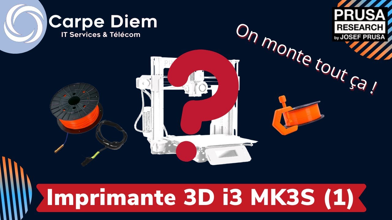 Montage de l'imprimante en kit 3D Prusa i3 MK3S - partie 1 - YouTube