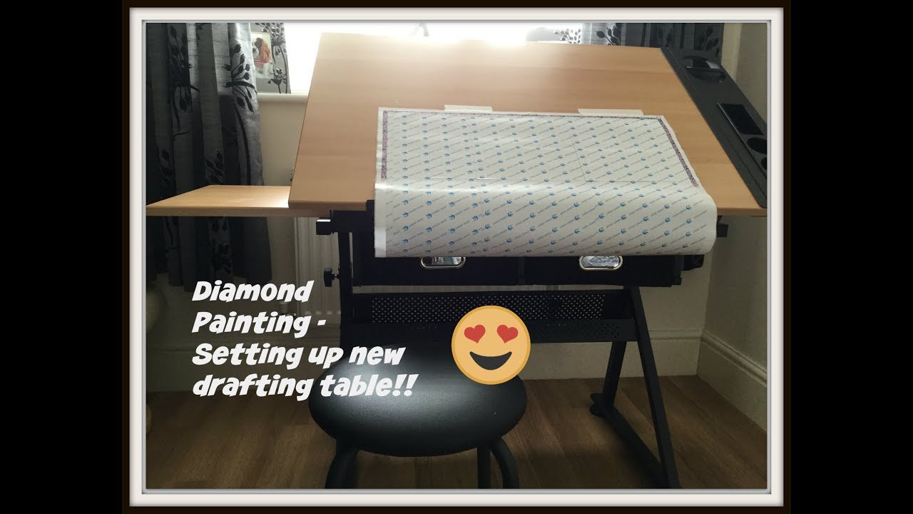 Diamond Painting - Setting up my drafting table! - YouTube