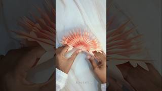 ❄️Peach 3D Paper Snowflake/Star – Easy DIY Craft #diy# #cristmasdecor #artandcraft  #diyideas #craft