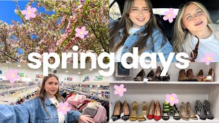 SPRING DAYS | thrift with us, new coffee shops, spring shopping, trader joes haul & more!