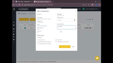 Calibration - Manage Calibration Settings
