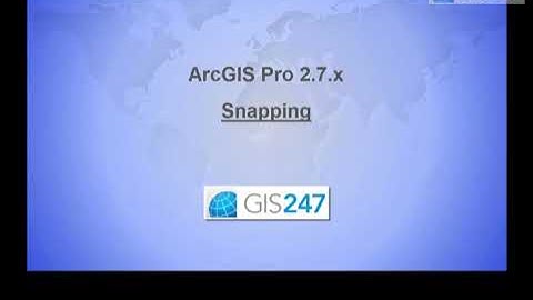Editing with ArcGIS Pro - Snapping