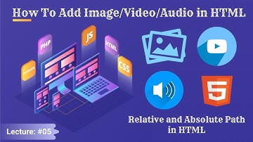 How to add Image/Video/Audio in HTML || Web Designing Course For Beginners #05