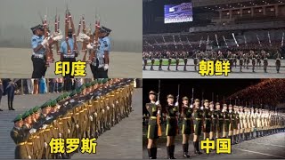 不同国家的花枪表演，印度很秀，朝鲜技艺高超，中国十分震撼。