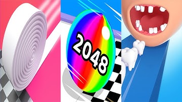 Brick Builder VS Ball Run 2048 VS Smile Rush - All Levels SpeedRun Gameplay Android iOS Ep 1