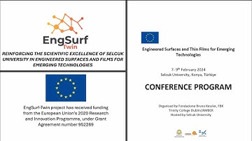 EngSurf-Twin project, Conference: Engineered Surfaces and Thin Films for Emerging Technologies Part1