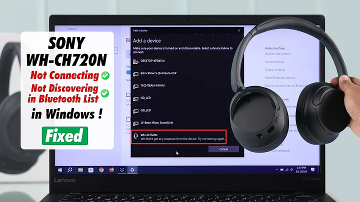 Sony WH-CH720N Not Connecting to Windows? – How to Fix!