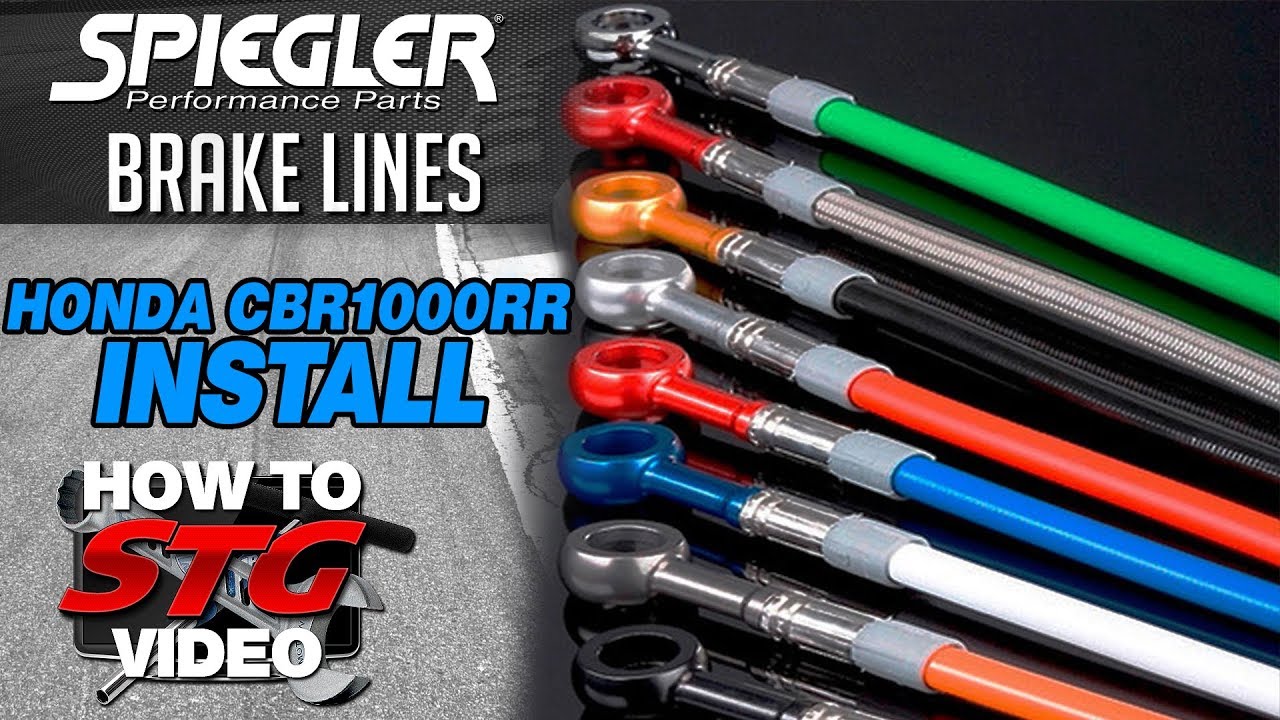 How to Install Spiegler Honda CBR1000RR Rennsport Front Brake Lines from Sportbiketrackgear.com - YouTube How to Install Spiegler Honda CBR1000RR Rennsport Front Brake Lines from Sportbiketrackgear.com - YouTube