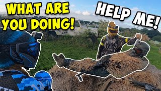 YOU CAN'T DO THAT TO HIM!! PAINTBALL FUNNY MOMENTS & FAILS