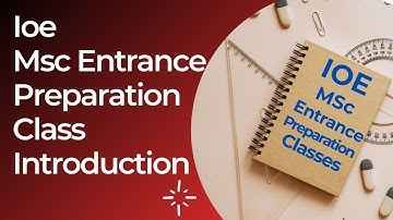 IOE MSc Entrance Discussion 2079/80