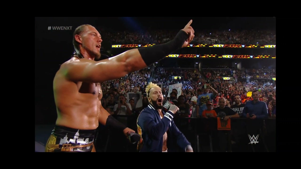 Enzo  Big Cass entrance after Nxt takeover 2015