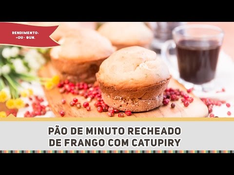 Pão de Minuto recheado de Frango - Receitas de Minuto #291