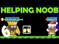 GrowTopia | BIGGEST HELPING NOOB !!