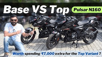 Bajaj Pulsar N160 Base Model Vs Top Model🧐Comparision Review🔥Best 160cc bike in India?🇮🇳