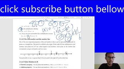 REAL NUMBER SYSTEM /FRESHMAN/MESFIN TUBE