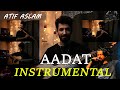 Aadat instrumental  flute and rabab cover  nescafe basement   atif aslam 