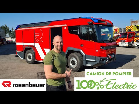 Camion de pompier 100 % Electrique de chez Rosenbauer