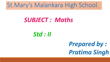Standard: II , Subject: Maths  , Topic: Addition with carry over