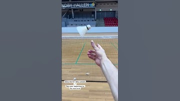 Badminton net spin 💪🏻🏸 #shorts #shortvideo #badminton #badmintonlovers