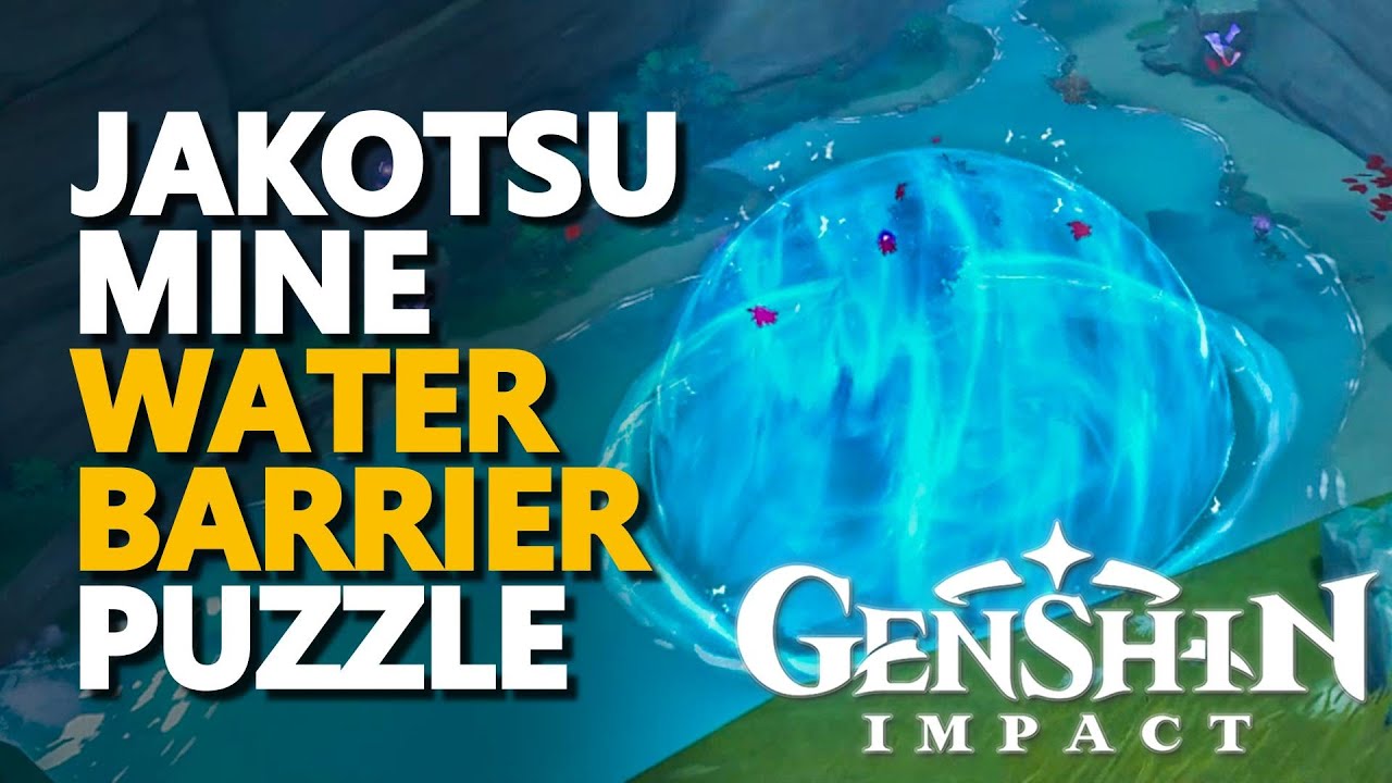Jakotsu Mine Water Barrier Dome Puzzle Genshin Impact
