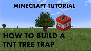Minecraft Tutorial: How To Build A Simple TNT Tree Trap
