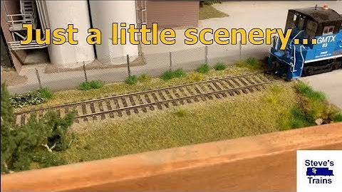 Tulsa Spur Part 13: Just a little scenery work on the 1x6 HO switching layout